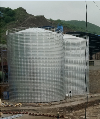 曲麻莱粮食钢板仓的安装全过程不用热焊接